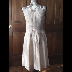 LOFT Cotton/Silk Sleeveless Dress